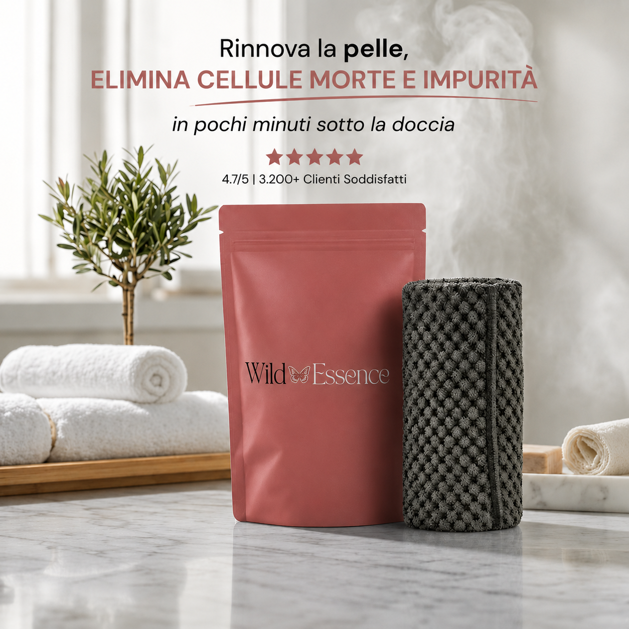 Shower Towel - Telo Doccia Esfoliante Antibatterico