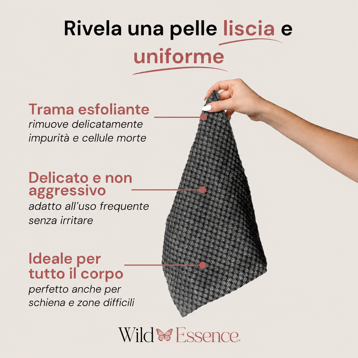 Shower Towel - Telo Doccia Esfoliante Antibatterico